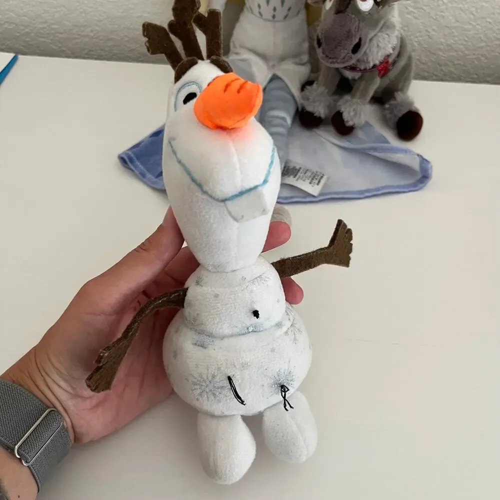 Disney Frozen Plush Lot - Elsa, Olaf, and Sven
